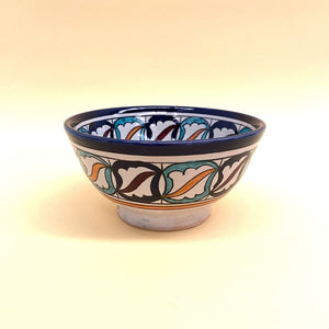 Arabic ceramic salad bowl Blue 18cm