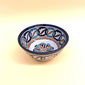 Arabic ceramic salad bowl Blue 18cm