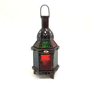 Hexagonal Arabic lantern for candles 22x10
