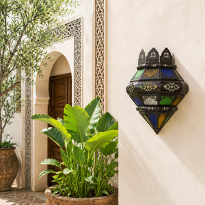aplique marroquí corona cristal jardin