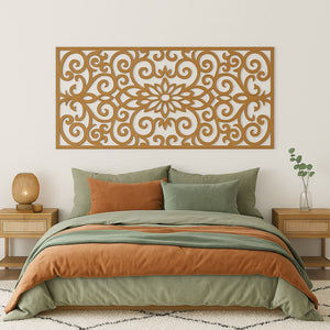 cabecero floral roble