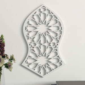 Cuadro celosía árabe de madera modelo Zakafa