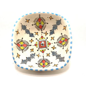 Ensaladera marroquí de cerámica de Fez 20x20cm