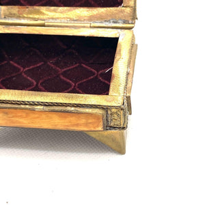 Joyero marroquí rectangular de hueso