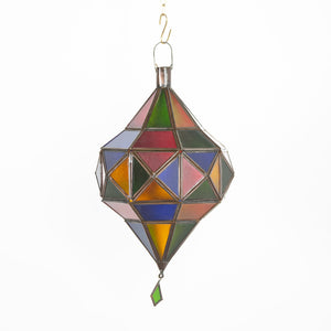 lámpara árabe de cristal Diamante Multicolor