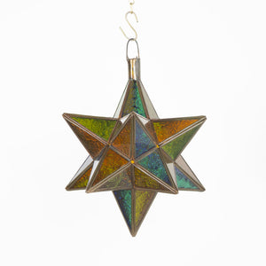 lámpara árabe estrella de cristal A13 med