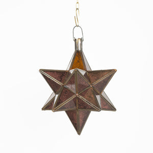 lámpara árabe estrella cristal violeta C3