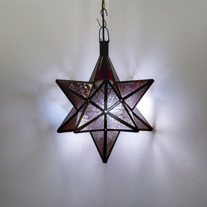 lámpara árabe estrella violeta C2