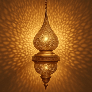 lampara goutte encendida