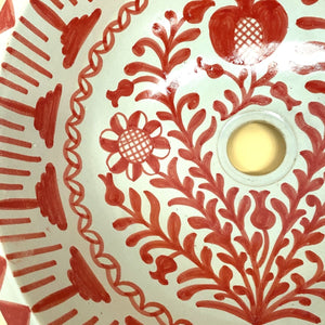lavabo árabe Fez Granadino Rojo detalle