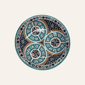 Arabic ceramic plate from Fez 3 sizes