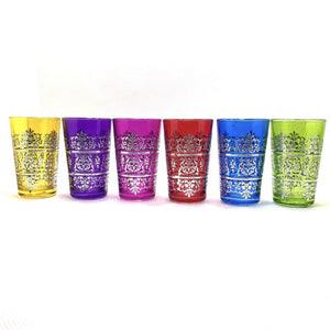Vasos de té árabe Fidda