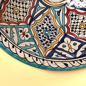 Arabic multicolor ceramic washbasin 40cm
