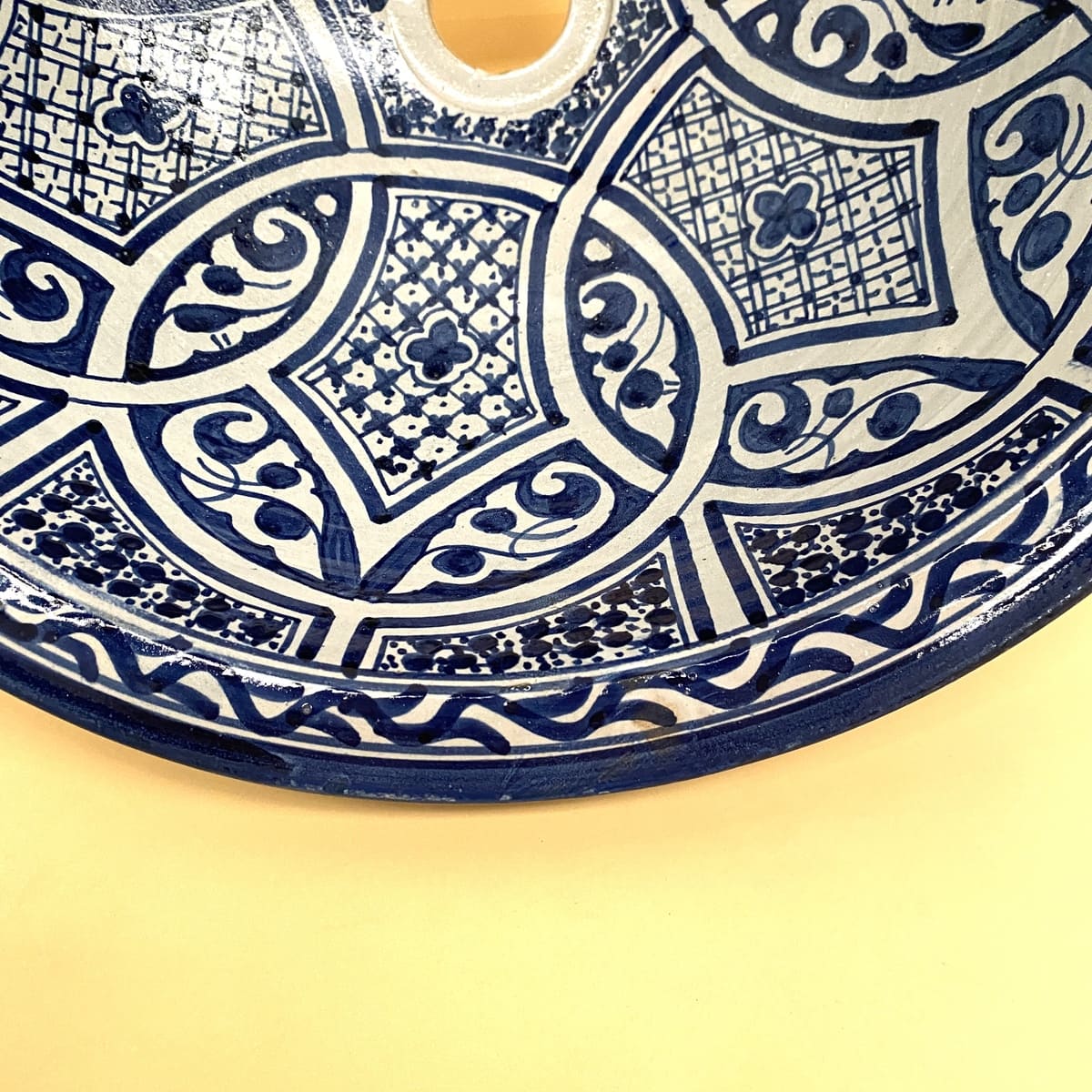 Moroccan ceramic washbasin from Fez 40cm