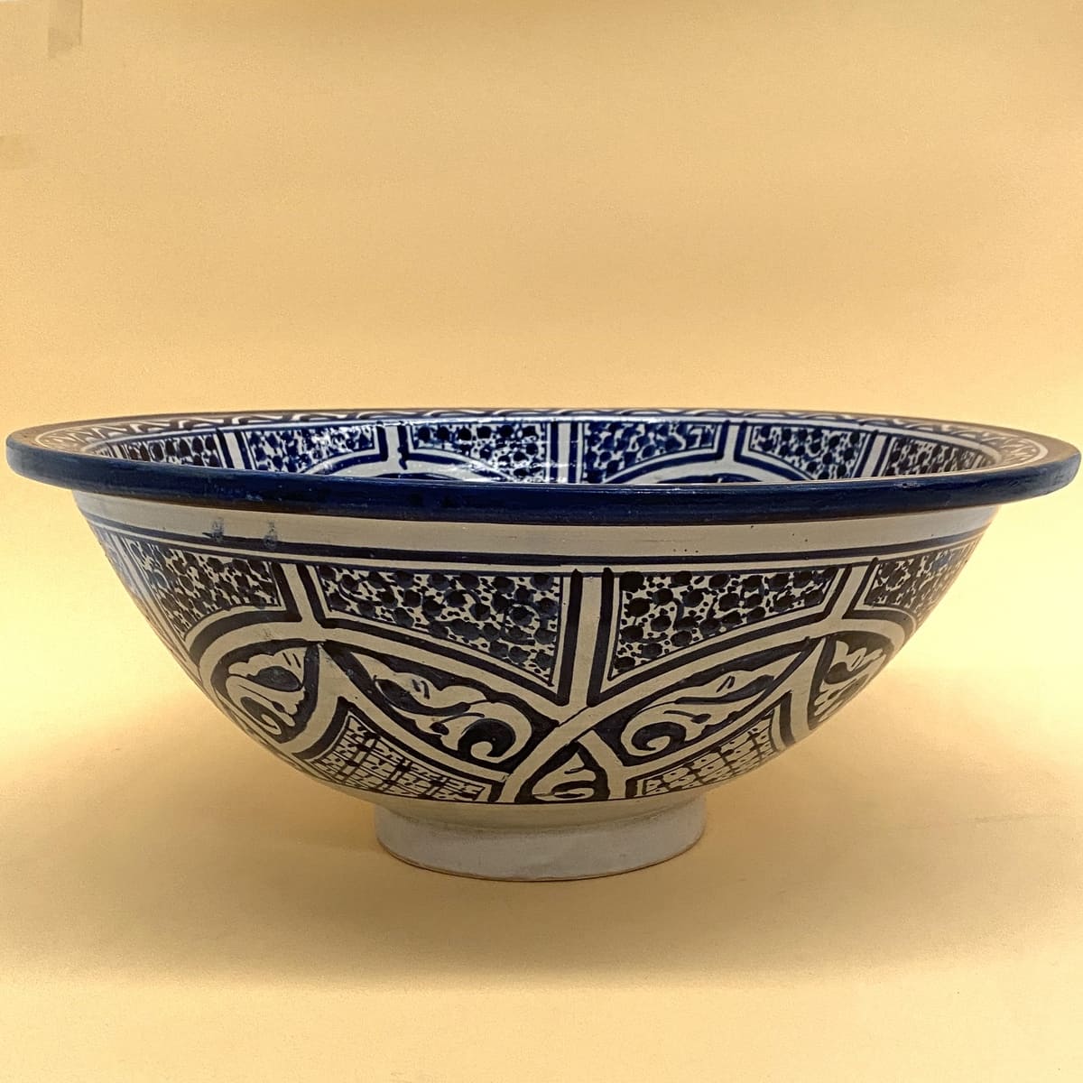 Moroccan ceramic washbasin from Fez 40cm