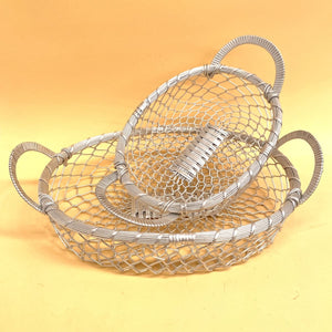 Set of 2 Arab Metal Baskets