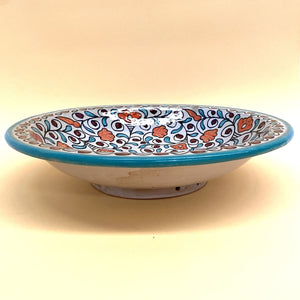 Floral Arabic ceramic plate 40cm