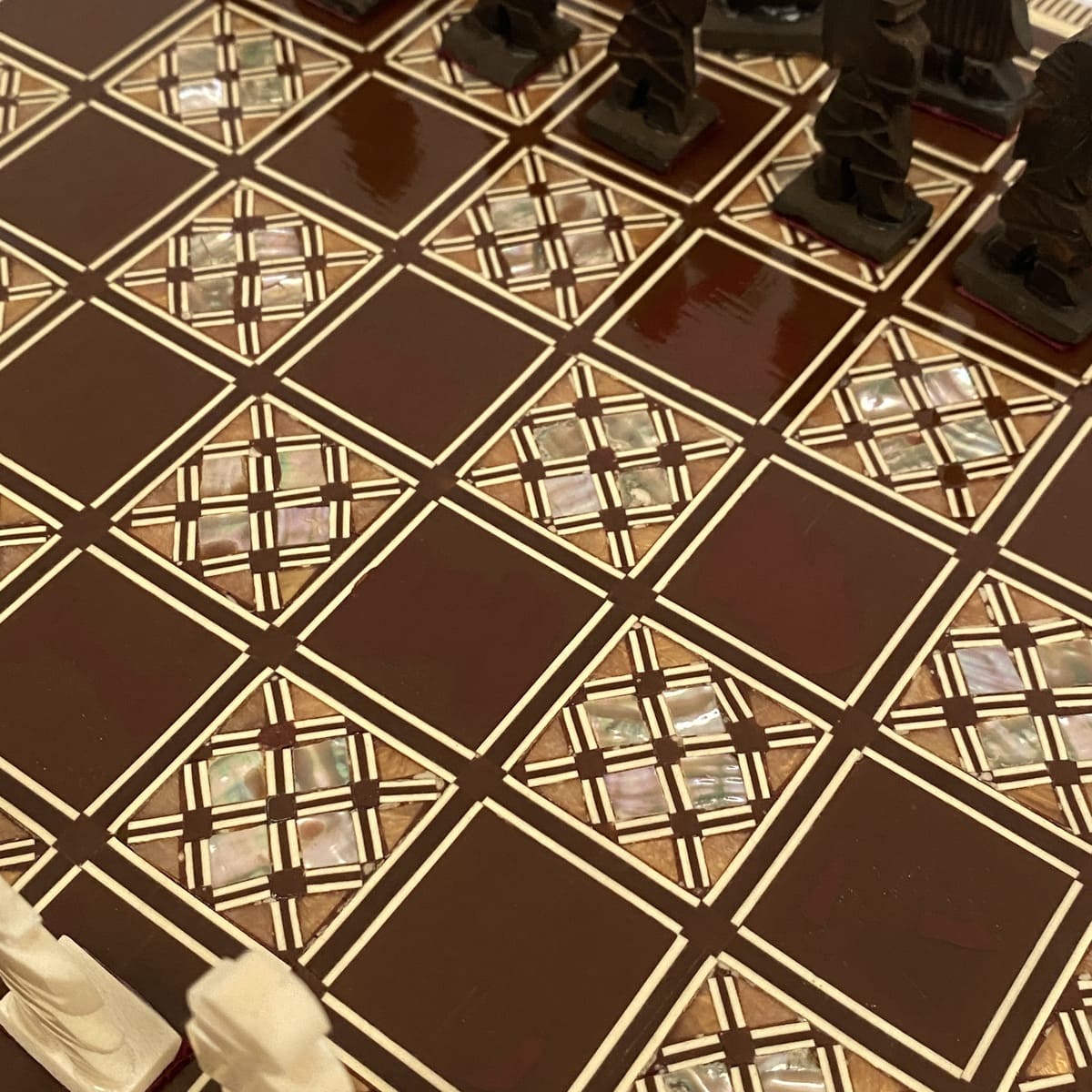 Egyptian Inlay Chess 30x30
