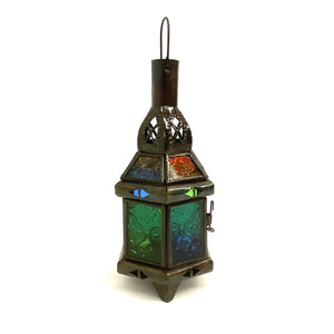 Hexagonal Arabic lantern for candles 22x10