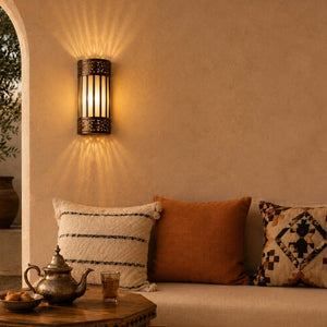 aplique Nazarí de cristal 30x12 lifestyle