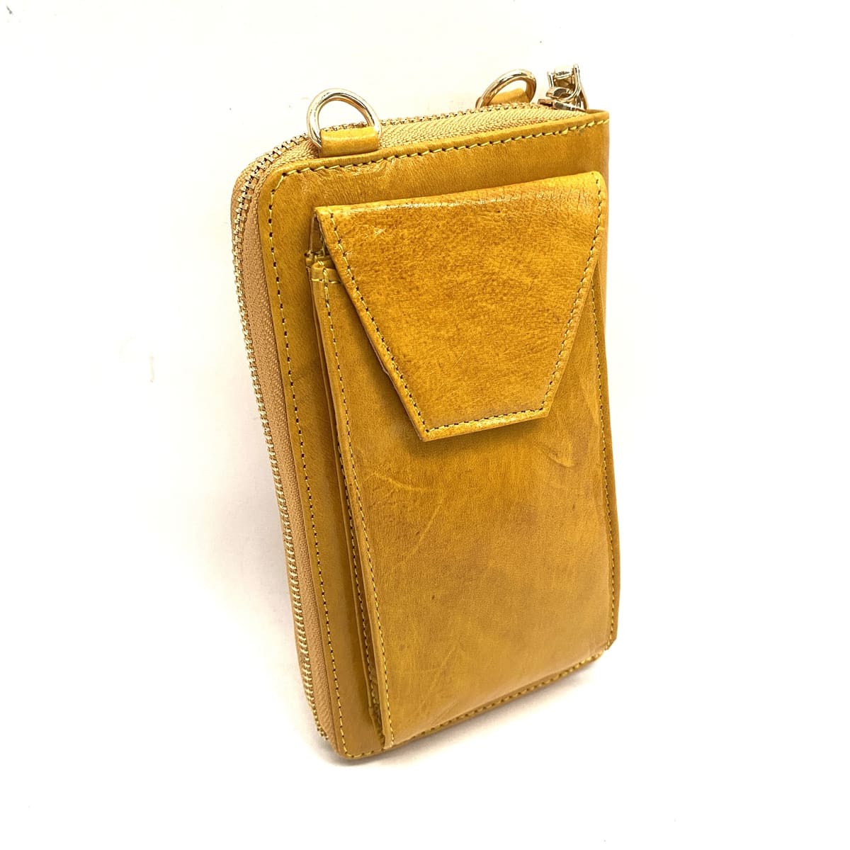 Moroccan natural goat leather wallet + Mobile Case