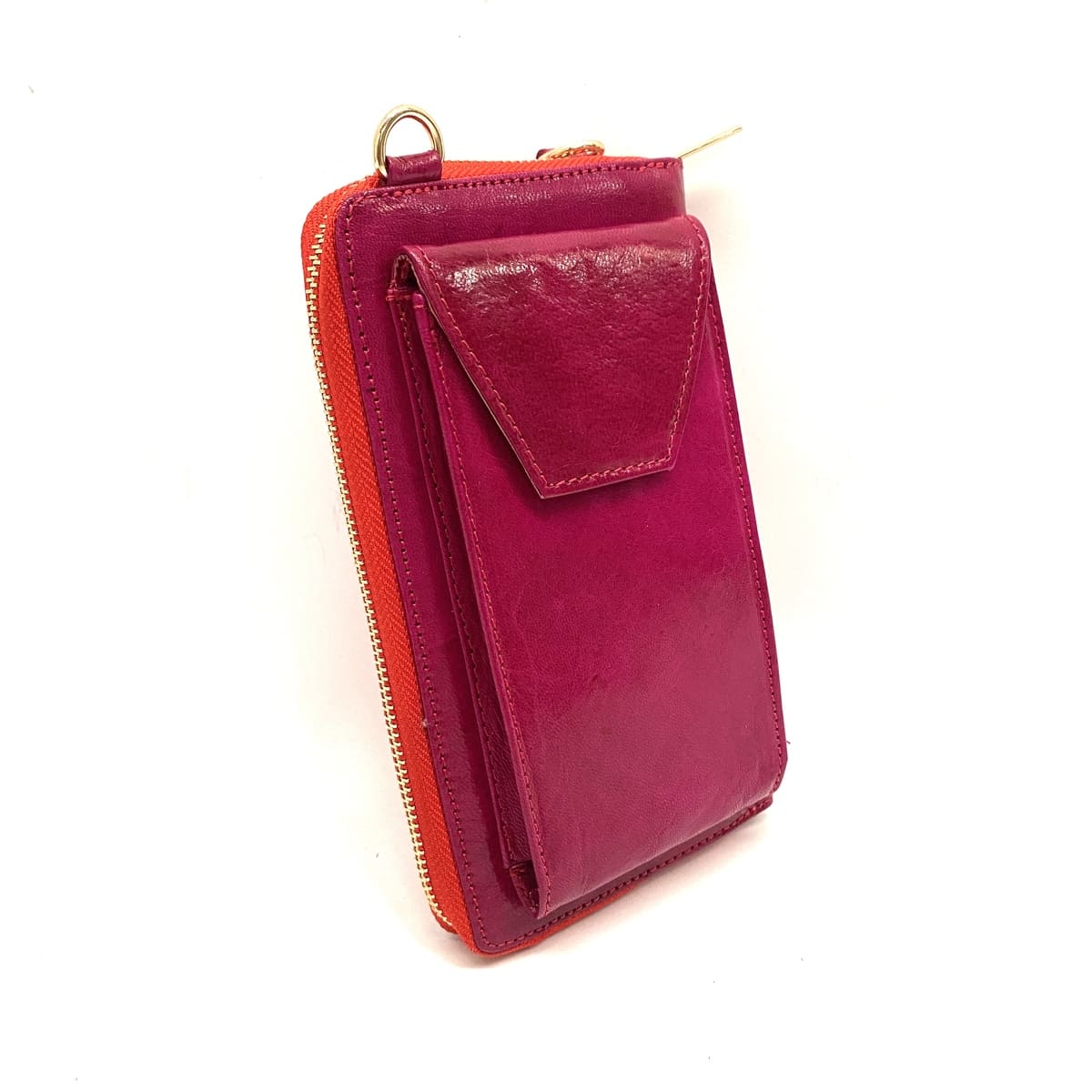 Moroccan natural goat leather wallet + Mobile Case