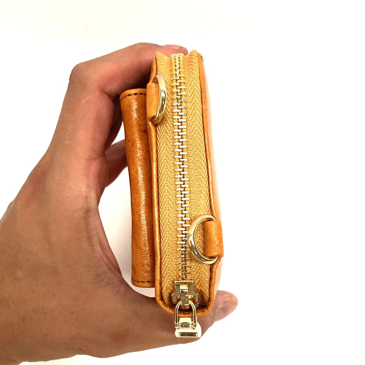 Moroccan natural goat leather wallet + Mobile Case