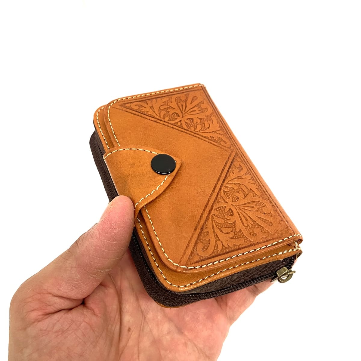 Sgir Natural Leather Moroccan Wallet