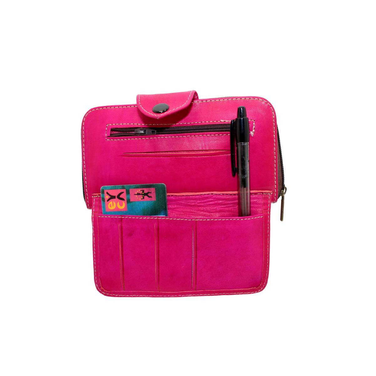 Cartera marroquí de cuero natural Rif - Varios colores