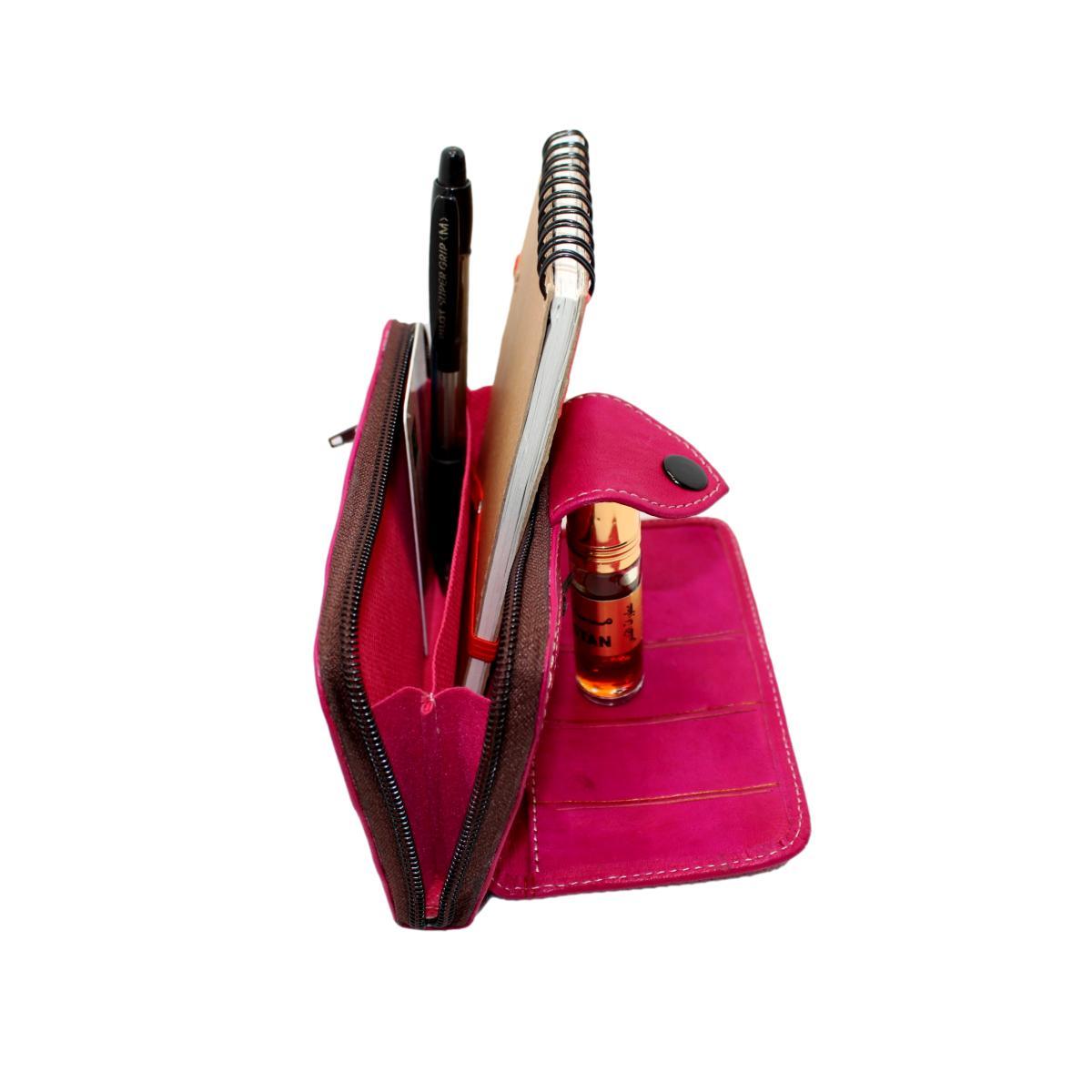 Cartera marroquí de cuero natural Rif - Varios colores