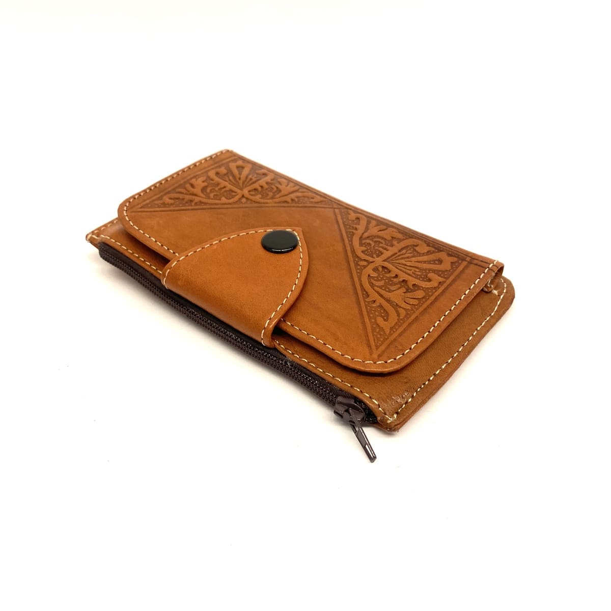 Moroccan Tabihe leather wallet - 100% handcrafted leather goods