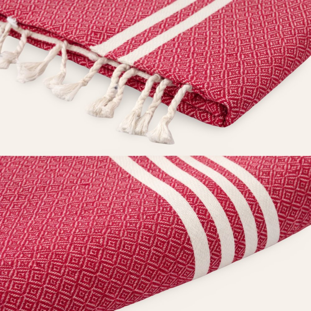 colcha marrakech rosa 185cm detalle