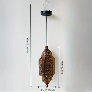 farol árabe de bronce antiguo led