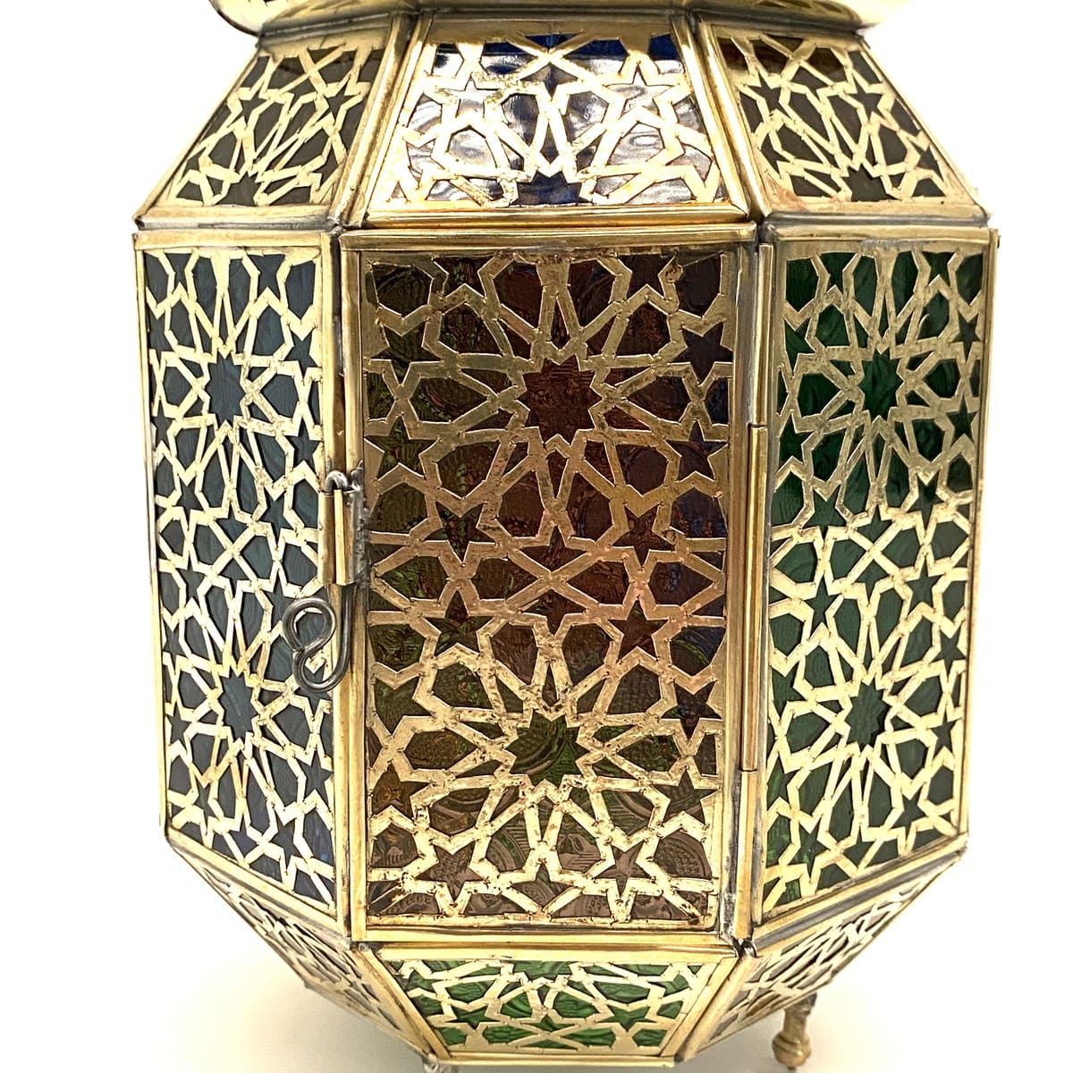 Arabic Octagonal Brass Lantern 38cm | Arab Lamps