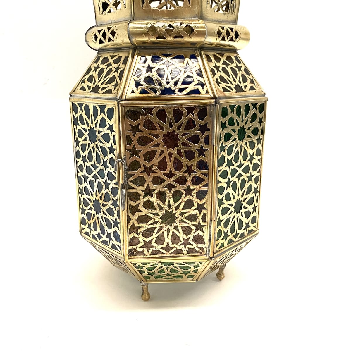 Arabic Octagonal Brass Lantern 38cm | Arab Lamps
