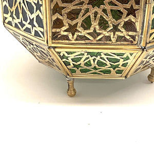 Arabic Octagonal Brass Lantern 38cm | Arab Lamps