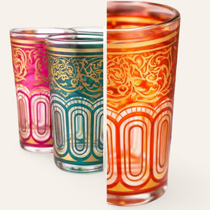 FATH juego 6 vasos té moruno detalle