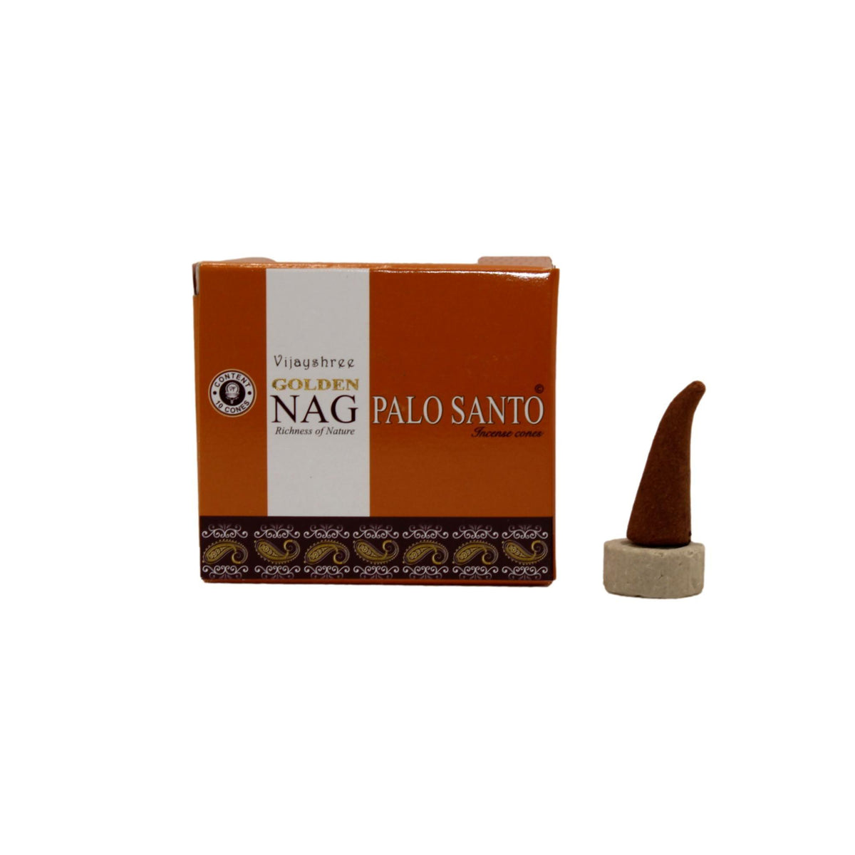 Incienso en conos Golden Nag Palo Santo
