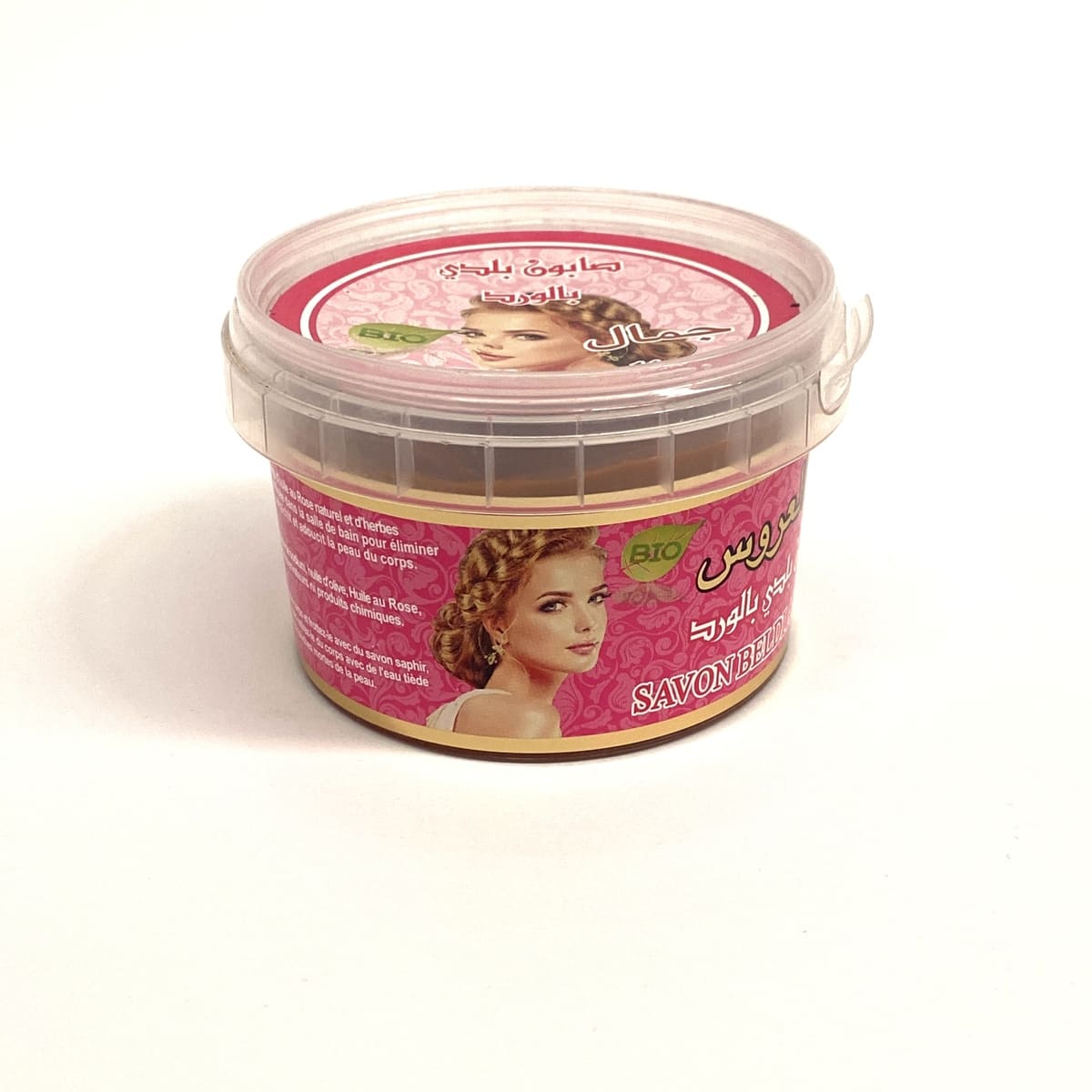 Traditional BIO beldi rose oil soap + Loofah GIFT