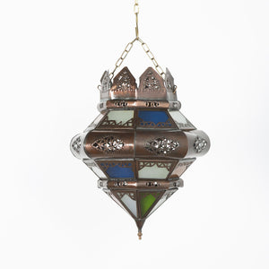 lámpara árabe de cristal corona F11B