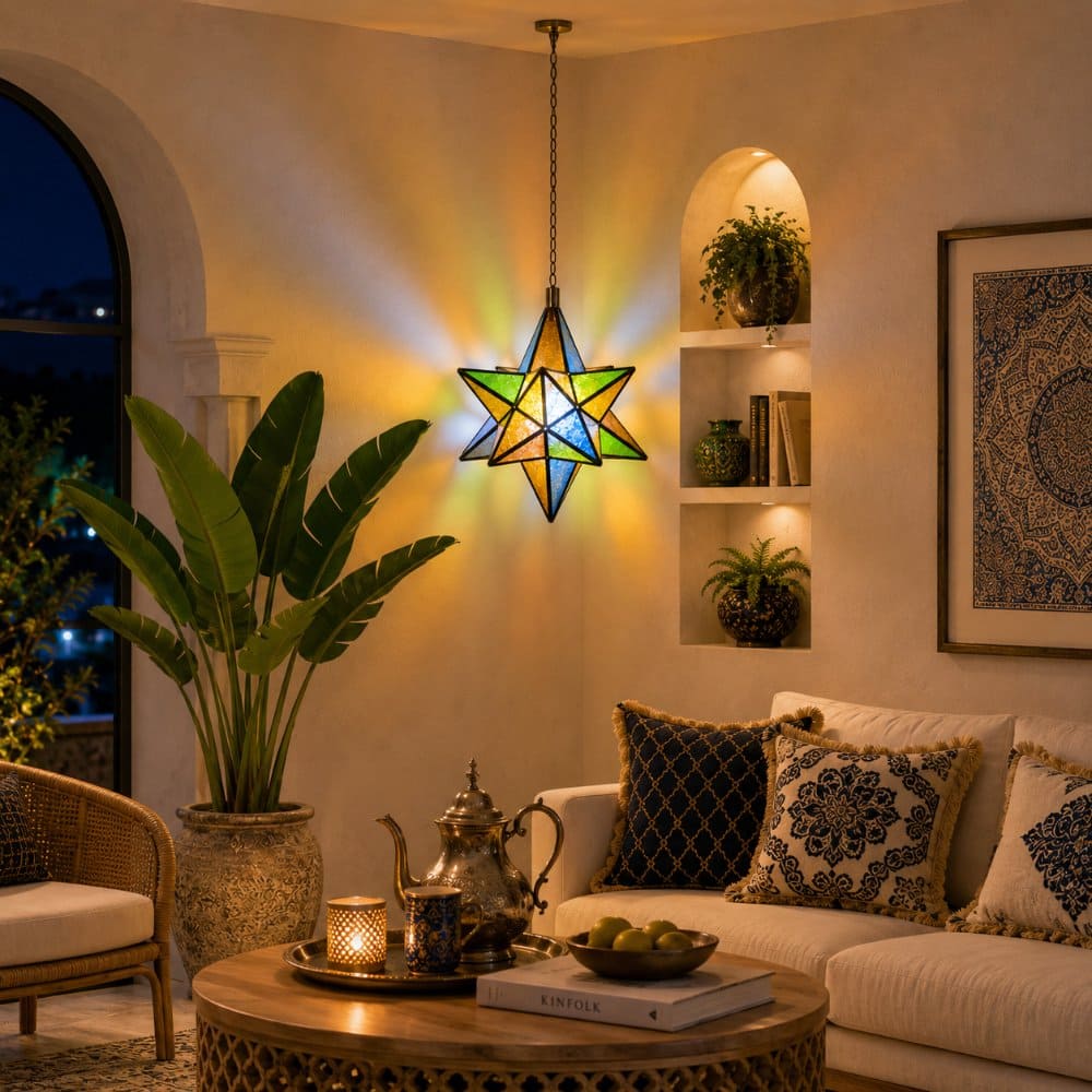 Arab Crystal Star Lamp A11 40x37