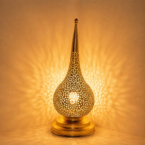lámpara árabe latón dorada 90cm