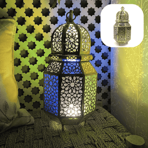 Arabic Octagonal Brass Lantern 38cm | Arab Lamps