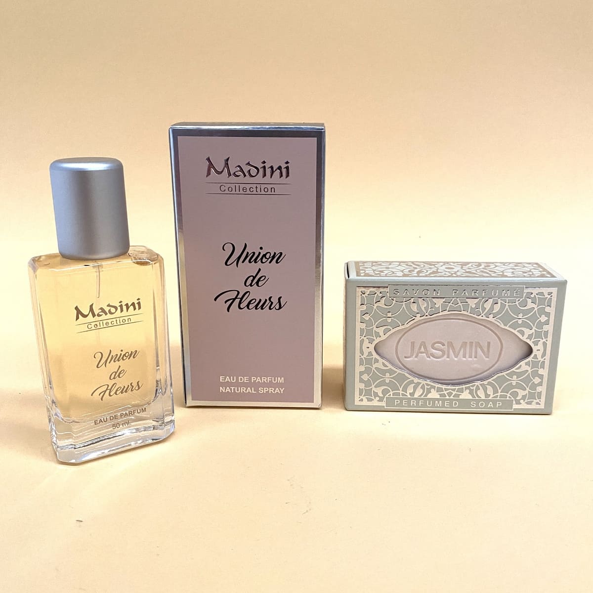 MADINI Union de Fleurs feminine Arabic perfume basket + Soap