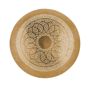 Plafón árabe redondo de metal dorado 20-100cm