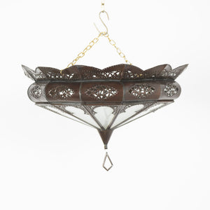 plafón árabe de techo en cristal blanco A16