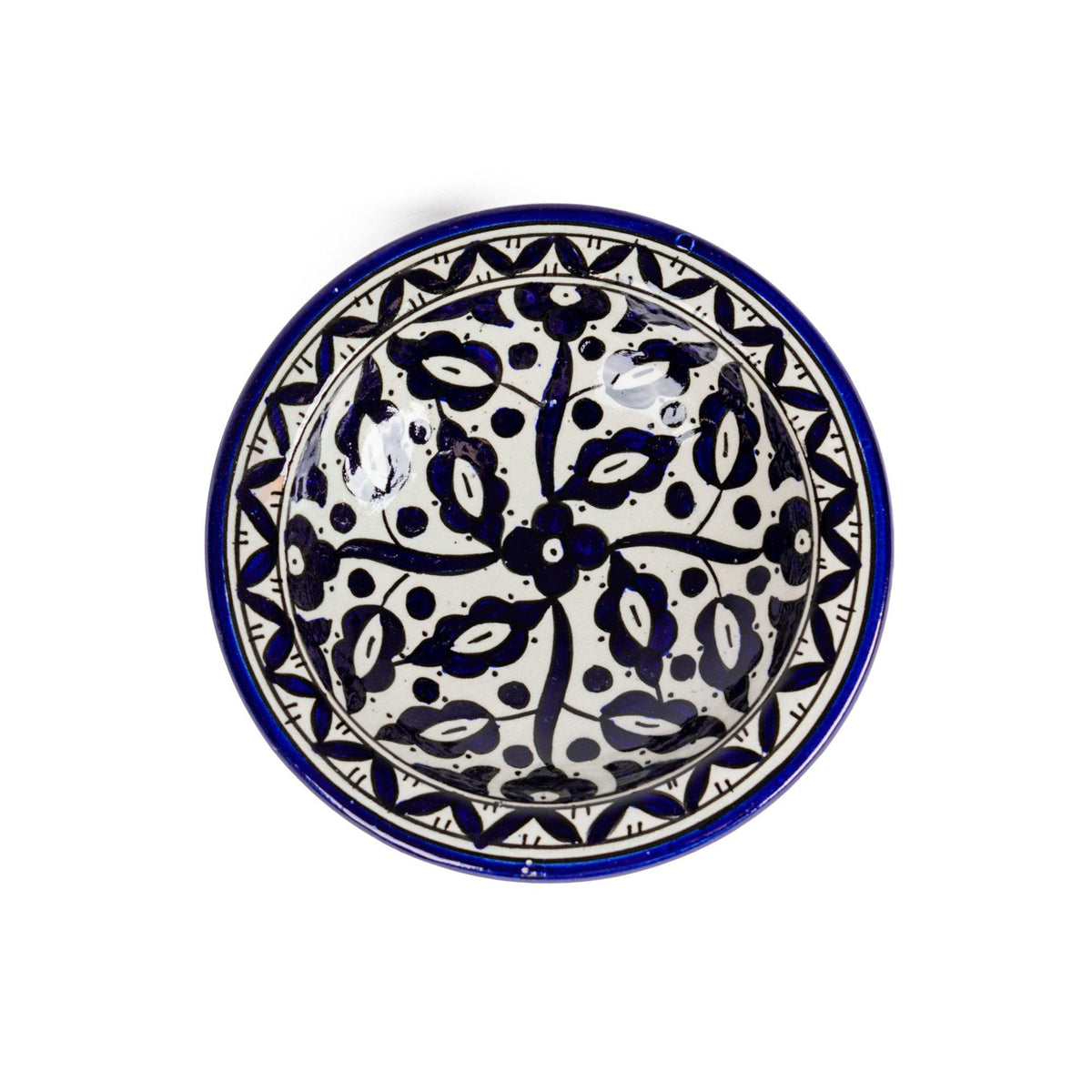 Plato árabe de cerámica de Fez 18cm