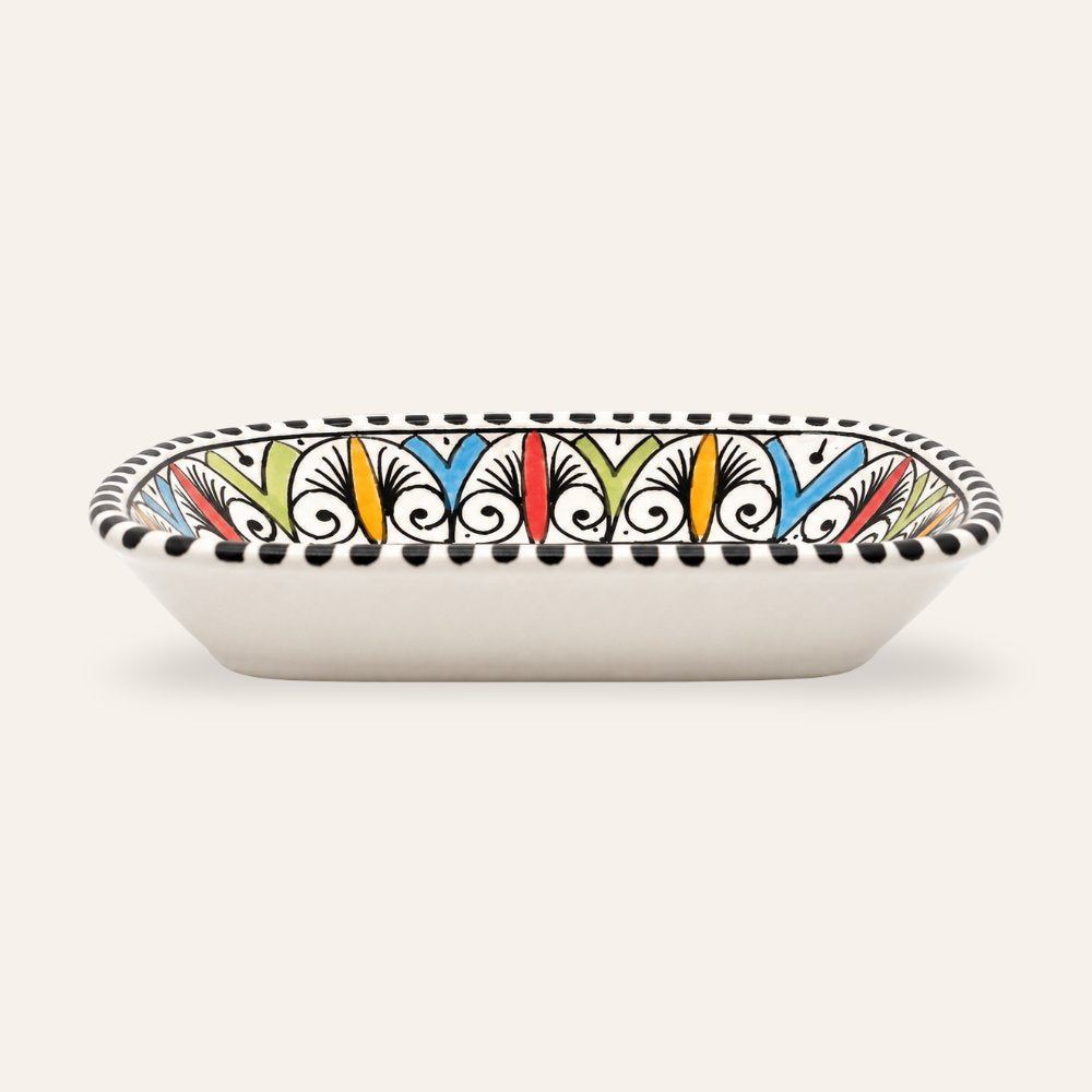 plato marroquí cerámica multicolor 18cm