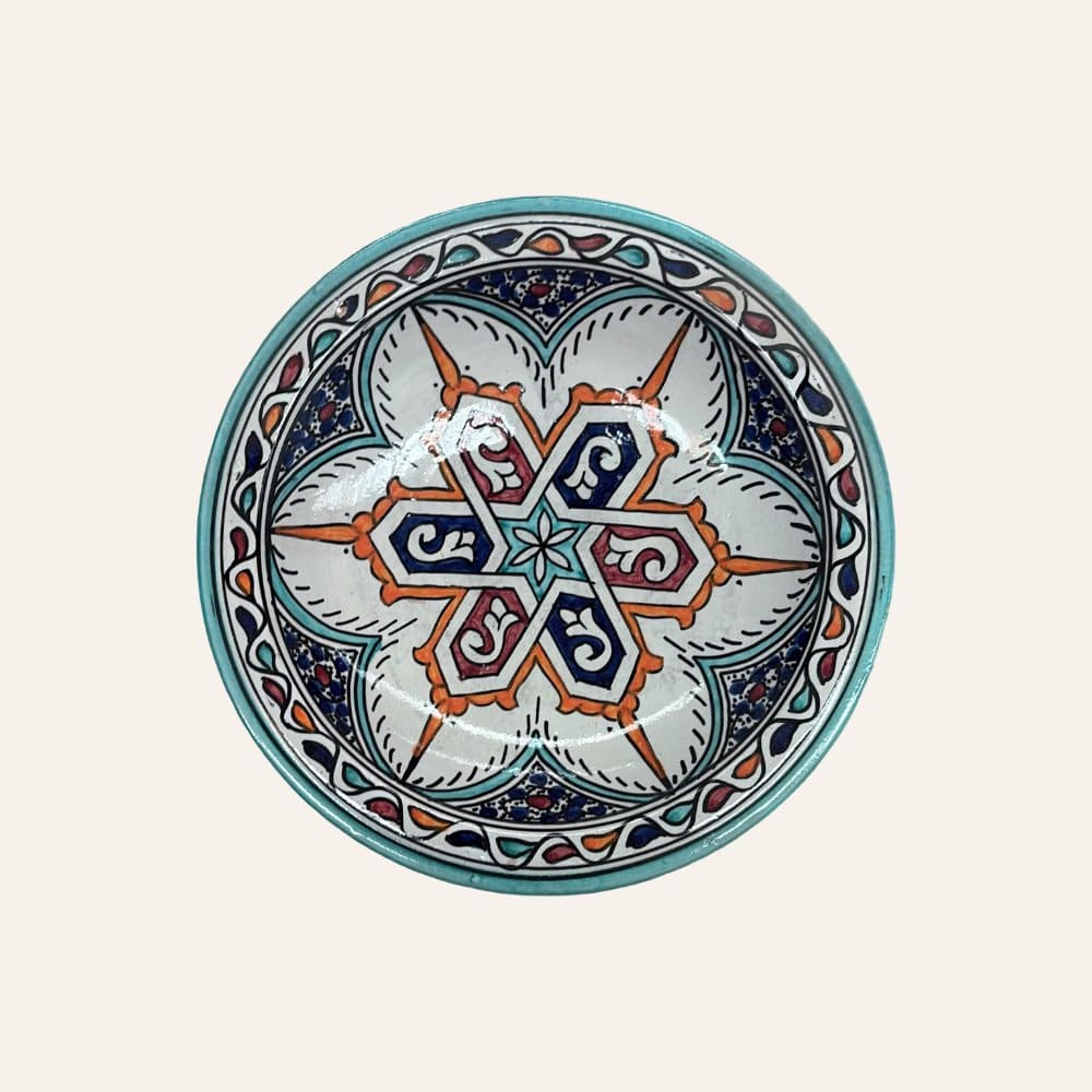 Arabic ceramic plate from Fez 3 sizes
