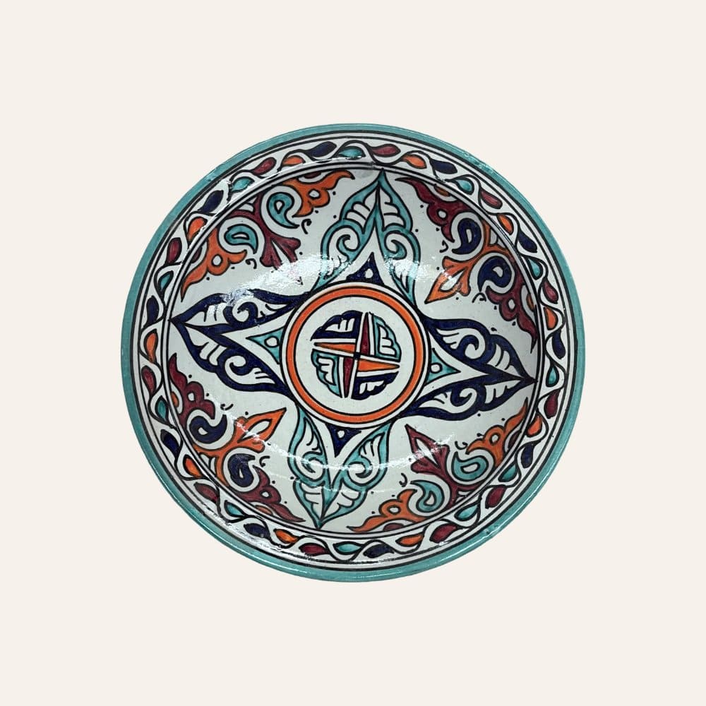 Arabic ceramic plate from Fez 3 sizes